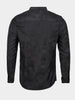 Men's Black Slim Fit Textured Casual Shirt