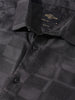 Men's Black Slim Fit Textured Casual Shirt