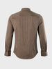 Men's Beige Slim Fit Solid Casual Shirt