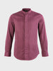 Men's Maroon Slim Fit Solid Casual Shirt