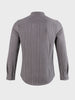 Men's Grey Slim Fit Solid Casual Shirt