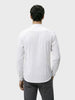 Men's White Slim Fit Solid Casual Shirt