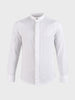 Men's White Slim Fit Solid Casual Shirt