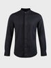 Men's Black Slim Fit Solid Casual Shirt