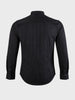 Men's Black Slim Fit Solid Casual Shirt