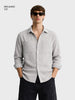 Men's Green Relaxed Fit Textured Casual Shirt