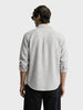 Men's Green Relaxed Fit Textured Casual Shirt