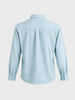 Men's Blue Oversized Fit Textured Casual Shirt