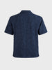 Men's Navy Blue Relaxed Fit Solid Casual Shirt