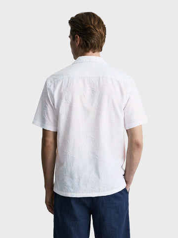 Men's White Relaxed Fit Solid Casual Shirt