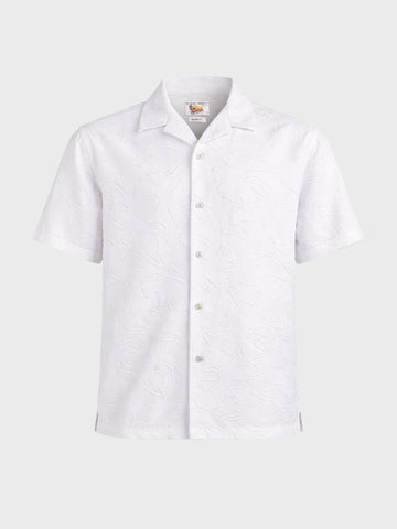 Men's White Relaxed Fit Solid Casual Shirt