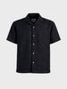 Men's Black Relaxed Fit Solid Casual Shirt