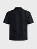 Men's Black Relaxed Fit Solid Casual Shirt