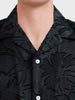 Men's Black Relaxed Fit Solid Casual Shirt