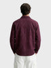 Men's Maroon Relaxed Fit Textured Casual Shirt