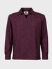 Men's Maroon Relaxed Fit Textured Casual Shirt