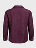 Men's Maroon Relaxed Fit Textured Casual Shirt