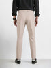 Men's White Slim Fit Solid Casual Chinos