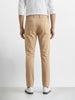 Men's Beige Slim Fit Solid Casual Chinos