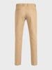 Men's Beige Slim Fit Solid Casual Chinos