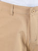 Men's Beige Slim Fit Solid Casual Chinos