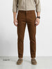 Men's Brown Slim Fit Solid Casual Chinos