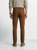 Men's Brown Slim Fit Solid Casual Chinos