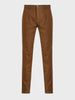 Men's Brown Slim Fit Solid Casual Chinos