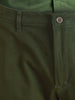 Men's Olive Slim Fit Solid Casual Chinos