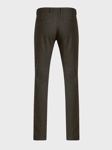 Men's Grey Slim Fit Solid Casual Chinos