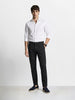 Men's Black Slim Fit Solid Casual Chinos
