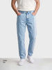 Men's Blue Dad Fit Solid Street Wear Jeans