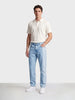 Men's Blue Dad Fit Solid Street Wear Jeans