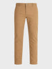 Men's Beige Slim Fit Solid Casual Jeans