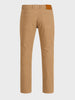 Men's Beige Slim Fit Solid Casual Jeans