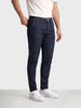 Men's Navy Blue Slim Fit Solid Casual Jeans