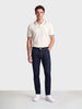 Men's Navy Blue Slim Fit Solid Casual Jeans