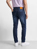 Men's Navy Slim Fit Solid Casual Jeans