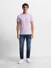 Men's Navy Slim Fit Solid Casual Jeans