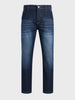 Men's Navy Slim Fit Solid Casual Jeans