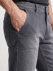 Men's Grey Slim Fit Solid Casual Jeans