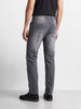 Men's Grey Slim Fit Solid Casual Jeans