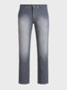 Men's Grey Slim Fit Solid Casual Jeans
