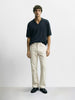 Men's White Bootcut Fit Casual Jeans