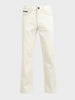 Men's White Bootcut Fit Casual Jeans