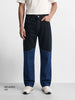 Men's Black Relaxed Fit Solid Casual Jeans
