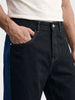 Men's Black Relaxed Fit Solid Casual Jeans