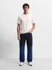 Men's Black Relaxed Fit Solid Casual Jeans