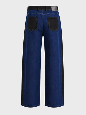 Men's Black Relaxed Fit Solid Casual Jeans