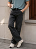 Men's Black Regular Fit Solid Utility Jeans